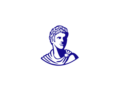 古罗马皇帝看侧面吉祥物(Ancient Roman Emperor Looking Side Mascot)