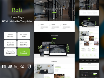 Roti 商务 HTML 网页模板 V1.0(Roti Business HTML Web Template V1.0)