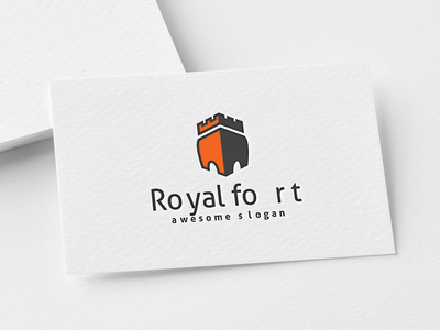 皇家堡垒标志模板(Royal Fort Logo Template)
