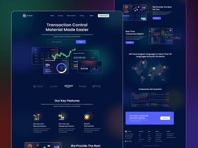 Saas登陆页面设计V1(Saas Landing Page Design V1)