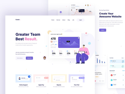 Saas 登陆页面 04(Saas Landing Page 04)