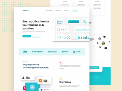 Saas登陆页面设计(Saas Landing Page Design)