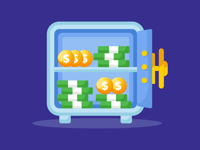 保险箱 1 平面图标(Safe Deposit Box 1 Flat Icon)