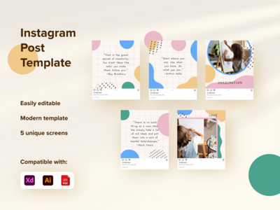 社交媒体帖子模板(Social Media Post Template)