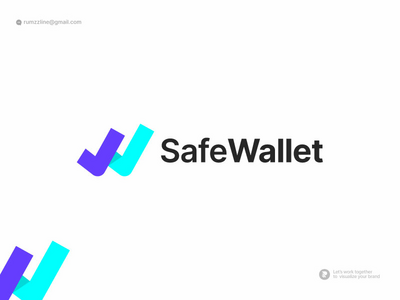 W字母标志-钱包标志-金融标志设计(W letter logo - wallet logo - finance logo design)