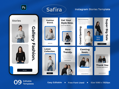 Safira - 时尚 Instagram 故事模板(Safira - Fashion Instagram Stories Template)