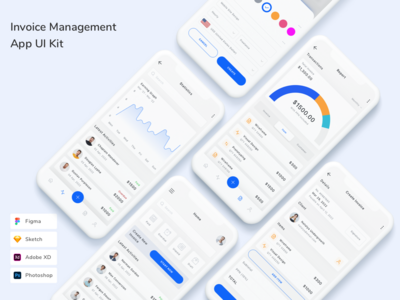 发票管理应用程序 UI 套件(Invoice Management App UI Kit)