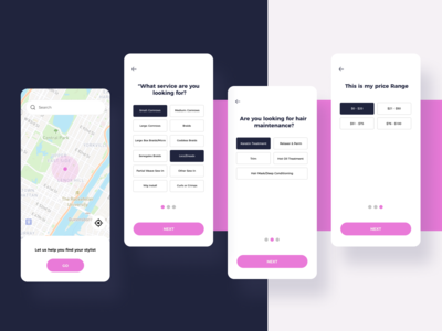 美发沙龙预约应用 #2(Hair Salon Appointment App #2)