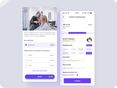 沙龙应用程序设计(Salon App Design)