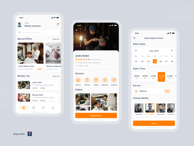 理发店应用程序(Barber Shop App)