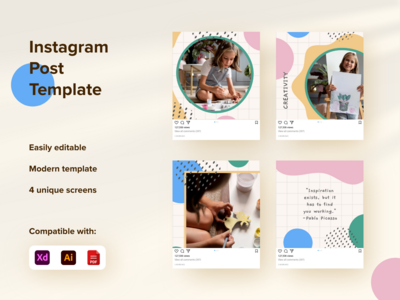 社交媒体帖子模板(Social Media Post Template)