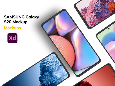 三星 Galaxy S20 样机 - Uplabs 样机(Samsung Galaxy S20 Mockup - Uplabs Mockups)