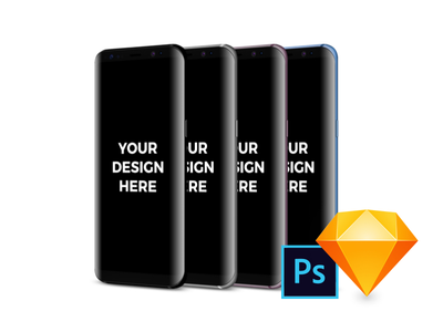 28x 三星 Galaxy S8 模型(28x Samsung Galaxy S8 Mockups)