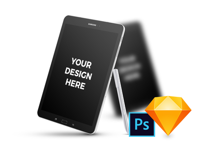 14x 三星 Galaxy Tab S3 样机(14x Samsung Galaxy Tab S3 Mockups)