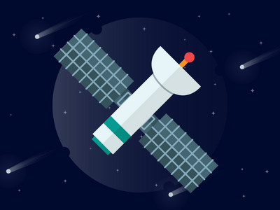 卫星矢量图标(Satelite Vector icon)