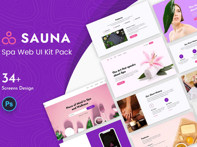 桑拿水疗 Web UI 套件(Sauna Spa Web UI Kit)