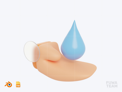 节省节约 - 3D生态插图包(Save Water - 3D Ecology Illustration Pack)