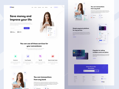 萨维||财务管理登陆页面(Savy || Finance Management Landing Page)