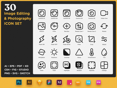 SayCheese - 图像编辑和摄影图标集(SayCheese - Image Editing & Photography Icon Set)