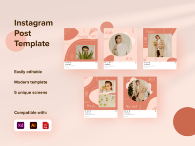 社交媒体帖子模板(Social Media Post Template)