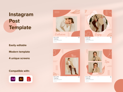 社交媒体帖子模板(Social Media Post Template)