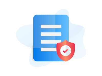 安全文档渐变图标(Secure Docs Gradient Icon)