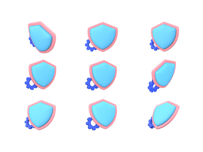 安全 3D 图标(Security 3D icon)