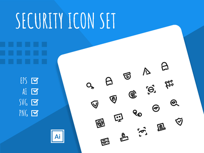 安全图标集(Security Icon Set)