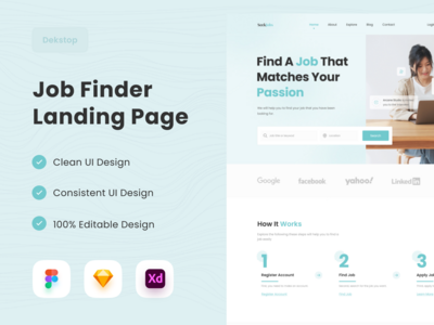 求职者登陆页面(Job Finder Landing Page)