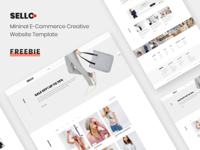最小的电子商务创意网站模板免费赠品(Minimal E-Commerce Creative Website Template Freebie)