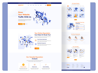 SEO 和数字营销机构网站模板(SEO And Digital Marketing Agency Website Template)