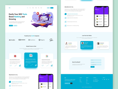 搜索引擎优化和数字营销登陆页面(SEO & Digital Marketing Landing Page)