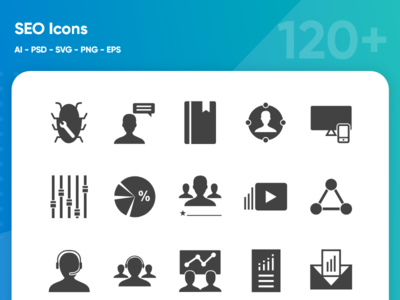 搜索引擎优化图标(SEO Icons)