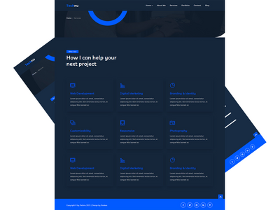 Html 模板服务页面 v1 drak(Html Template Services page v1 drak)