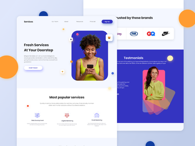 服务登陆页面(Services Landing Page)