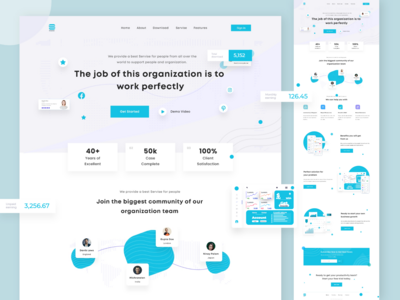 服务机构登陆页面(Servise Agency Landing page)