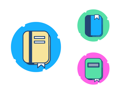 书籍图标集(Set of books icon)