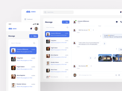 Sewo - 房地产仪表板（消息）(Sewo - Real Estate Dashboard (Message))