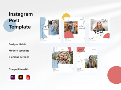 社交媒体帖子模板(Social Media Post Template)