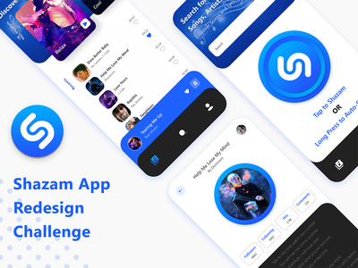 Shazam 应用程序重新设计挑战(Shazam App Redesign Challenge)