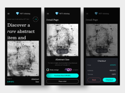 Shining - NFT 市场（主页）(Shining - NFT Marketplace (Homepage))