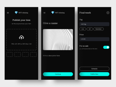 Shining - NFT 市场（上传）(Shining - NFT Marketplace (Upload))