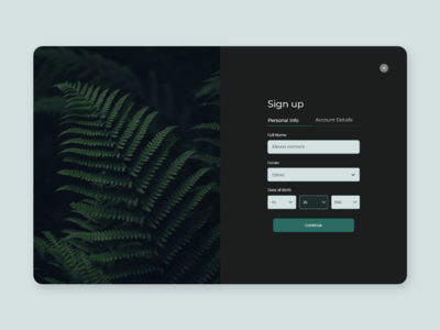 Web 注册概念黑暗(Web Sign UP Concept Dark)