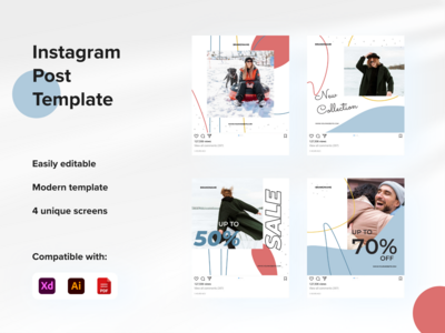 社交媒体帖子模板(Social Media Post Template)