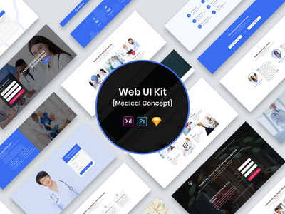 Web UI 套件 Medical-01(Web UI Kit Medical-01)