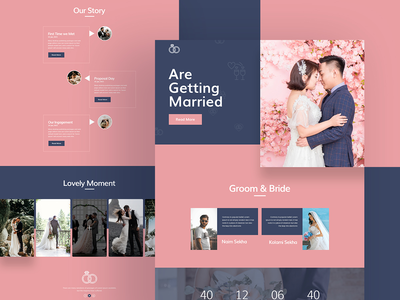 婚礼 - 登陆页面模板(Wedding - Landing Page Template)