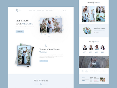 婚礼和婚礼策划师登陆页面(Wedding & Wedding Planner landing page)