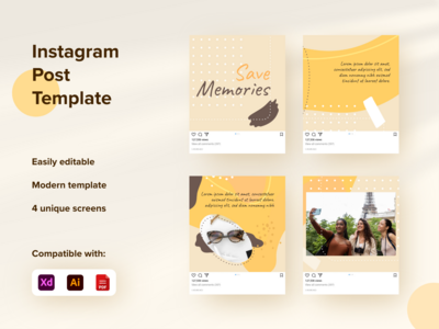 社交媒体帖子模板(Social Media Post Template)