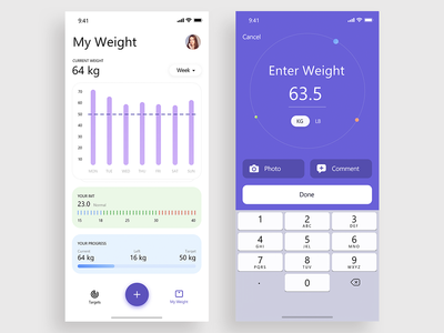体重管理概念应用程序(Weight Management Concept App)