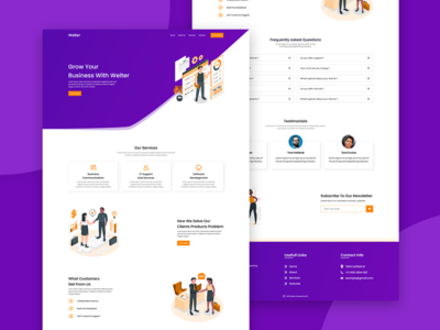 Welter Business Agency登陆页面(Welter Business Agency Landing Page)